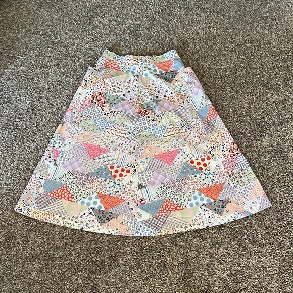 NWT Carleen Pocket Skirt Heirloom Cheater Print Cotton - Picture 3 of 6